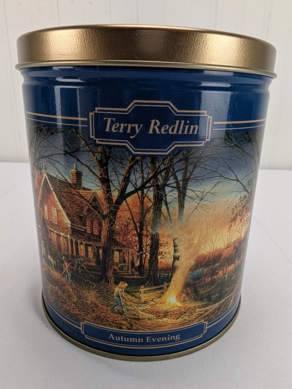 Vintage Terry Redlin Metal Tins Lot of 3 Sea to Shining Sea Autumn Evening Farm